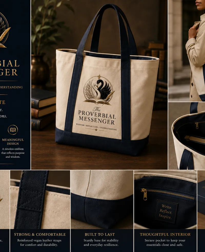 Book Tote &mdash; The Proverbial Messenger Author Collection