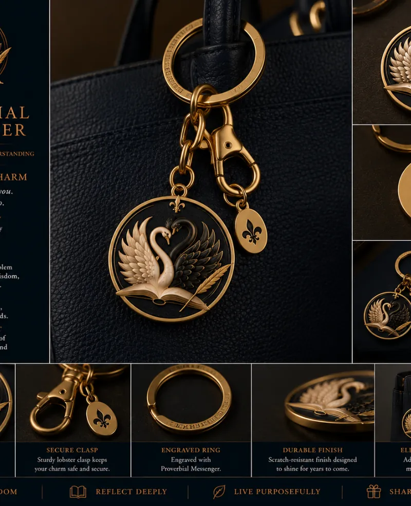 Keyring & Bag Charm &mdash; The Proverbial Messenger Author Collection