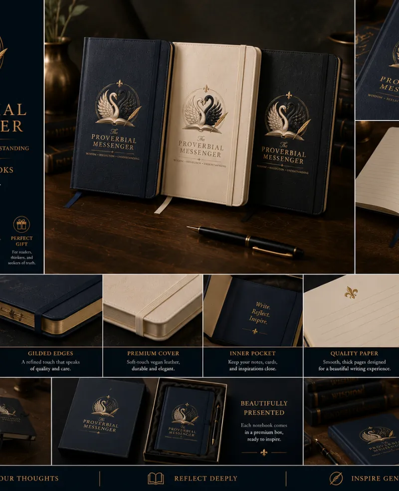 Premium Notebooks &mdash; The Proverbial Messenger Author Collection