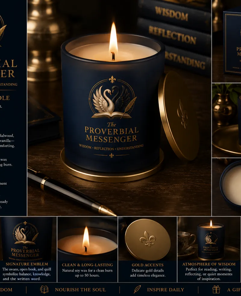 Scented Candle &mdash; The Proverbial Messenger Author Collection