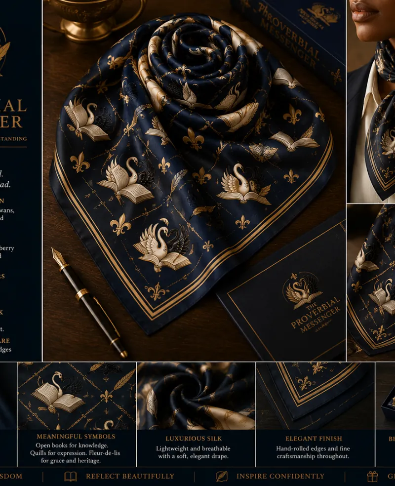 Silk Scarf &mdash; The Proverbial Messenger Author Collection